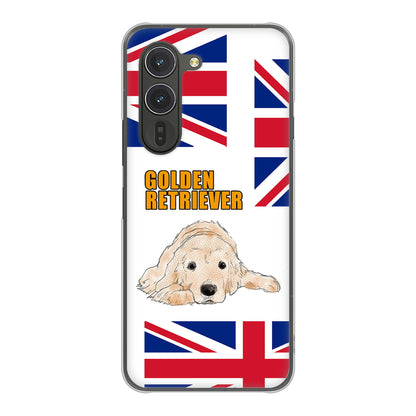 arrows Alpha M08 高画質仕上げ 背面印刷 ハードケースゴールデンレトリバー