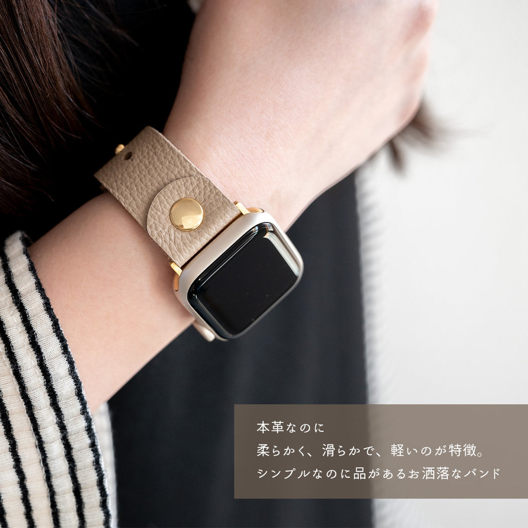 姫路レザー アップルウォッチ バンド シュリンクレザー ベルト ニッケルフリー