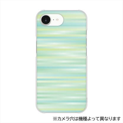 かんたんスマホ5 A601ZT Y!mobile グラデーションボーダー ハードケース 背面印刷
