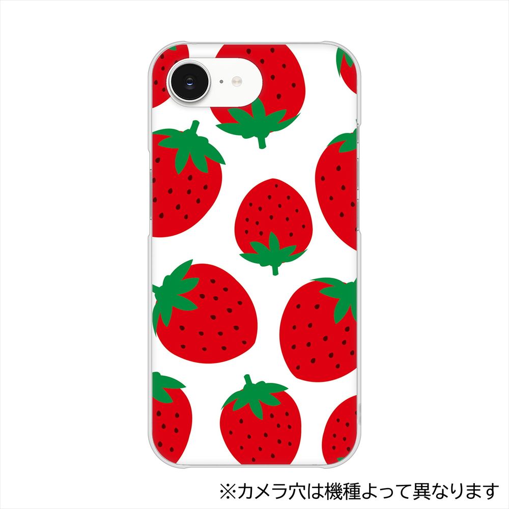 かんたんスマホ5 A601ZT Y!mobile 大きいイチゴ模様 ハードケース 背面印刷