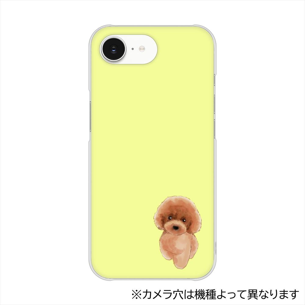 かんたんスマホ5 A601ZT Y!mobile トイプードルレッド ハードケース 背面印刷