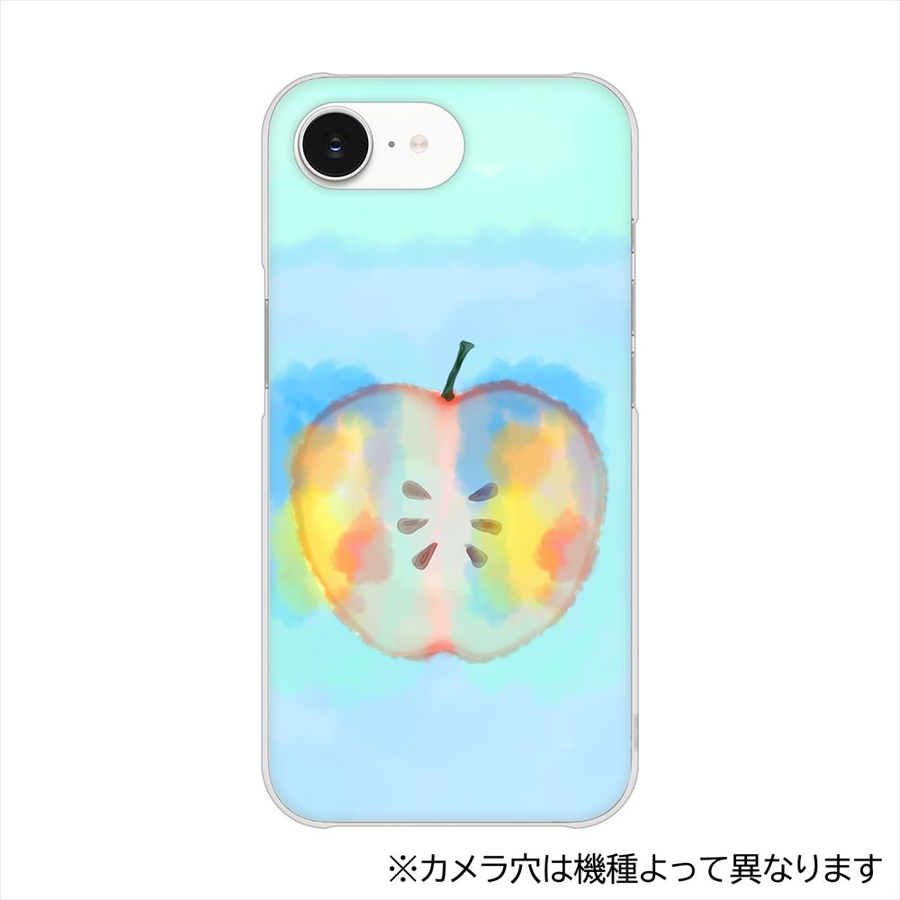 arrows Alpha2 M10 YJ181 りんご 水彩181 ハードケース 背面印刷