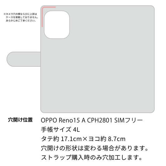 OPPO Reno15 A CPH2801 ダイヤモンドパイソン（本革） 手帳型ケース