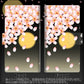 Galaxy S24 Ultra SCG26 au 高画質仕上げ プリント手帳型ケース ( 薄型スリム ) 【136 満月と夜桜】