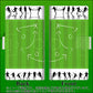 arrows We2 FCG02 au 高画質仕上げ プリント手帳型ケース ( 薄型スリム ) 【304 サッカー戦略ボード】