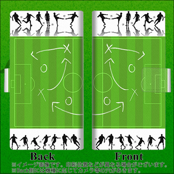 aiwa JA2-SMP0601 高画質仕上げ プリント手帳型ケース ( 薄型スリム ) 【304 サッカー戦略ボード】