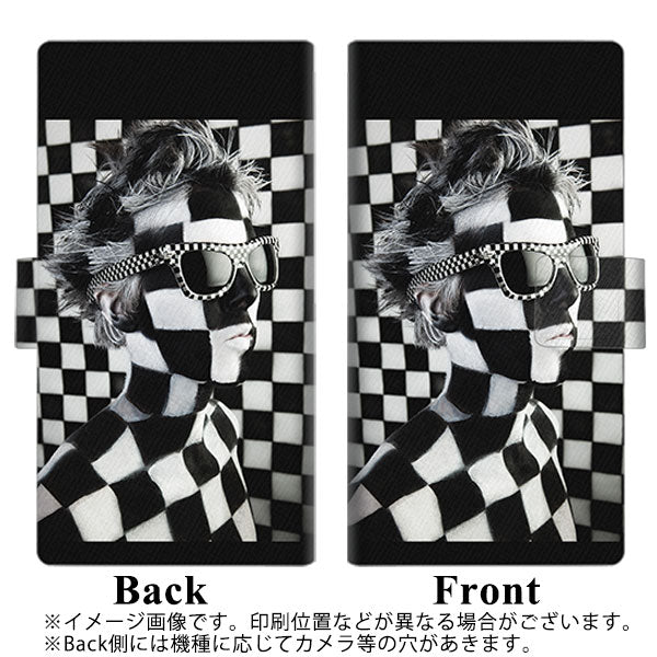 AQUOS wish5 A502SH Y!mobile 高画質仕上げ プリント手帳型ケース ( 薄型スリム ) 【357 bk&wh】