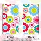 AQUOS wish3 A302SH Y!mobile 高画質仕上げ プリント手帳型ケース(薄型スリム) 【SC827 ピクニックフラワー】