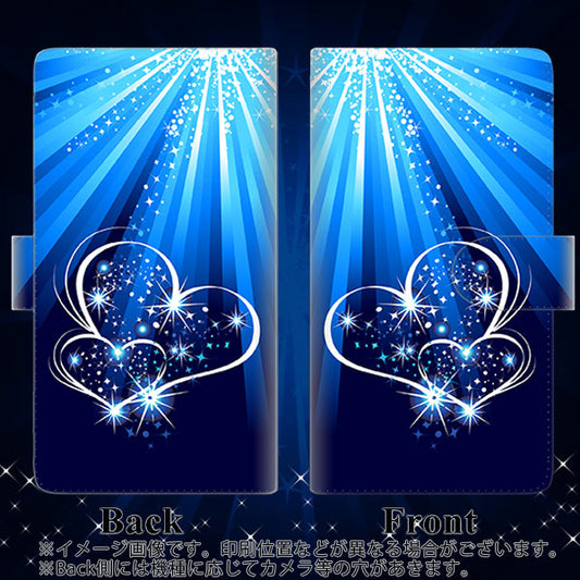 moto g64 5G 高画質仕上げ プリント手帳型ケース ( 通常型 ) 【702 スイミングハート】