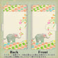 AQUOS wish3 A302SH Y!mobile 高画質仕上げ プリント手帳型ケース(通常型) 【1039 お散歩ゾウさん】