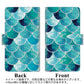 AQUOS wish3 A302SH Y!mobile 高画質仕上げ プリント手帳型ケース(通常型) 【FD805 ウロコ】