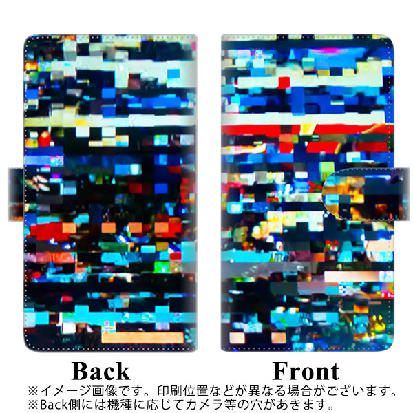 Redmi 12 5G XIG03 au 高画質仕上げ プリント手帳型ケース ( 通常型 ) 【FD810 モザイク（篠崎）】