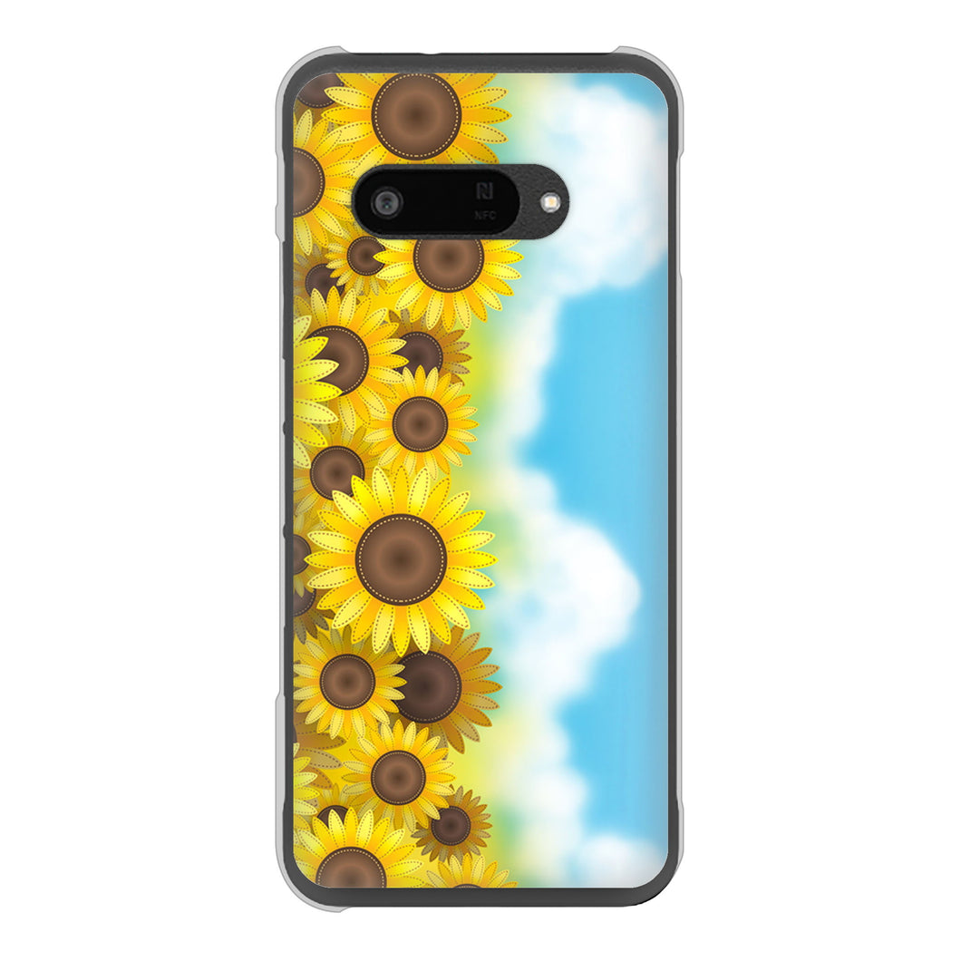 DIGNO SX4 高画質仕上げ 背面印刷 ハードケース 【148 ひまわり畑】