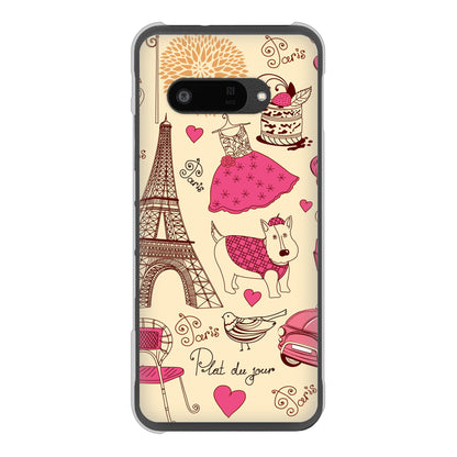 DIGNO SX4 高画質仕上げ 背面印刷 ハードケースLOVE フランス