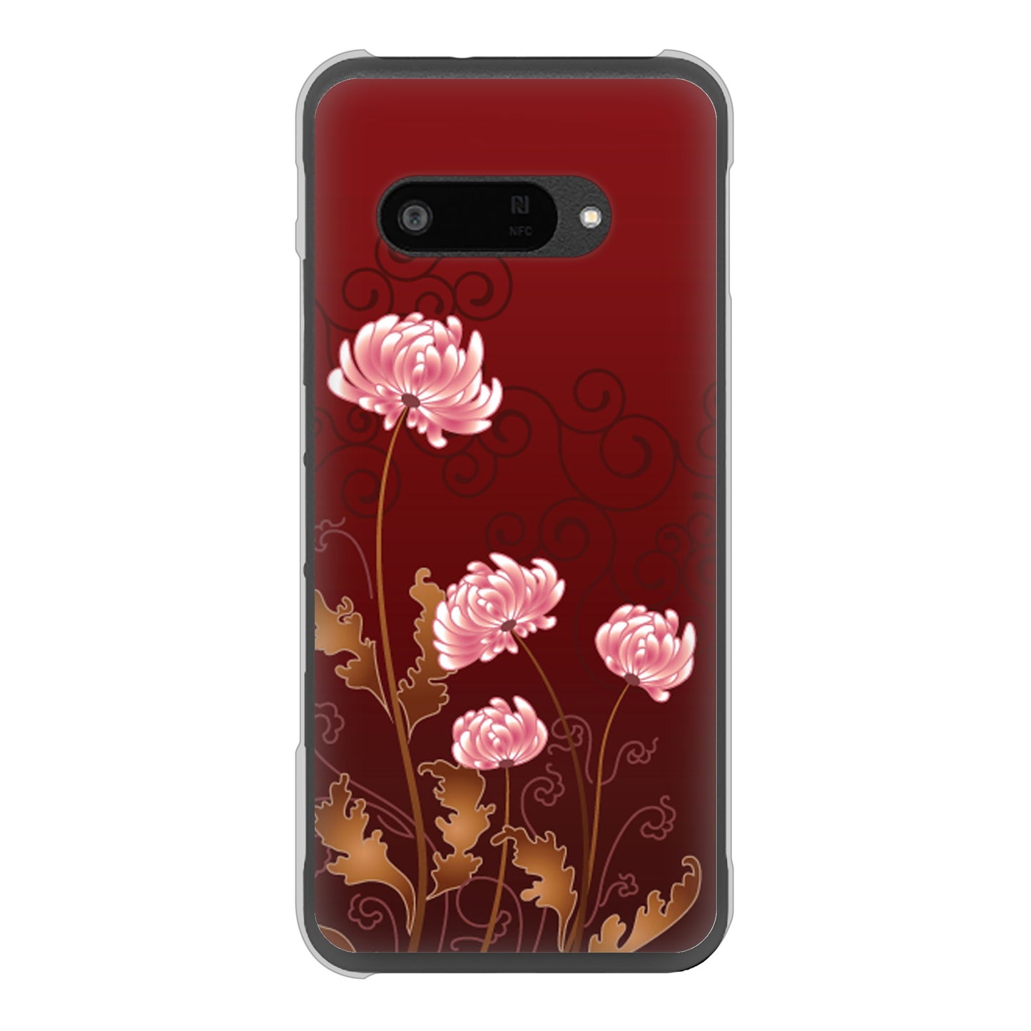 DIGNO SX4 高画質仕上げ 背面印刷 ハードケース 【375 優美な菊】