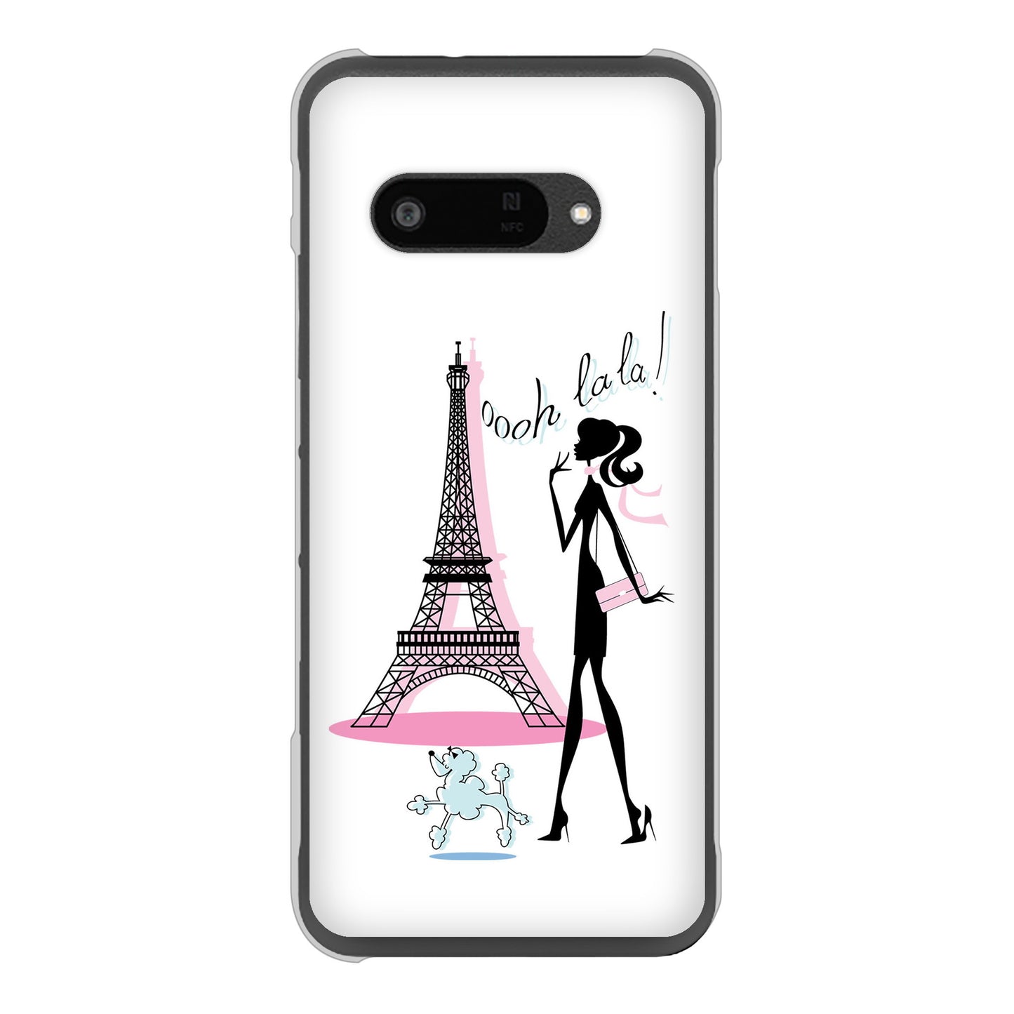 DIGNO SX4 高画質仕上げ 背面印刷 ハードケースLOVE フランス