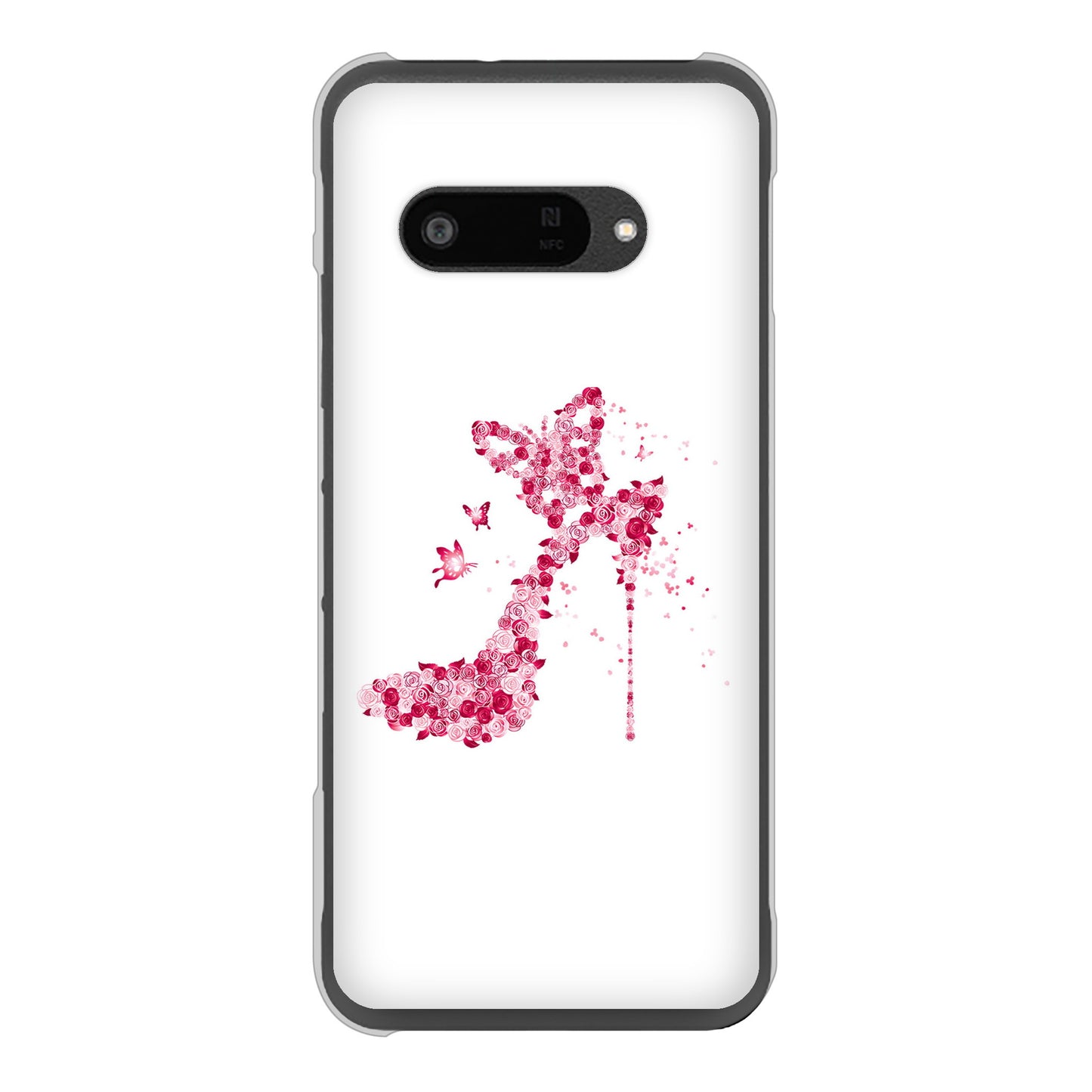 DIGNO SX4 高画質仕上げ 背面印刷 ハードケース 【387 薔薇のハイヒール】