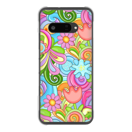 DIGNO SX4 高画質仕上げ 背面印刷 ハードケース 【713 ミラクルフラワー】