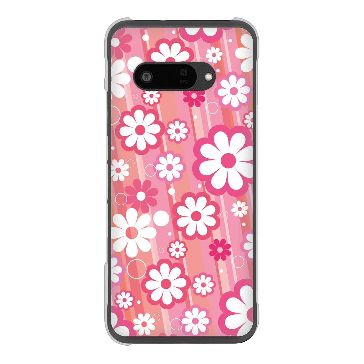 DIGNO SX4 高画質仕上げ 背面印刷 ハードケース 【751 マーガレット（ピンク系）】