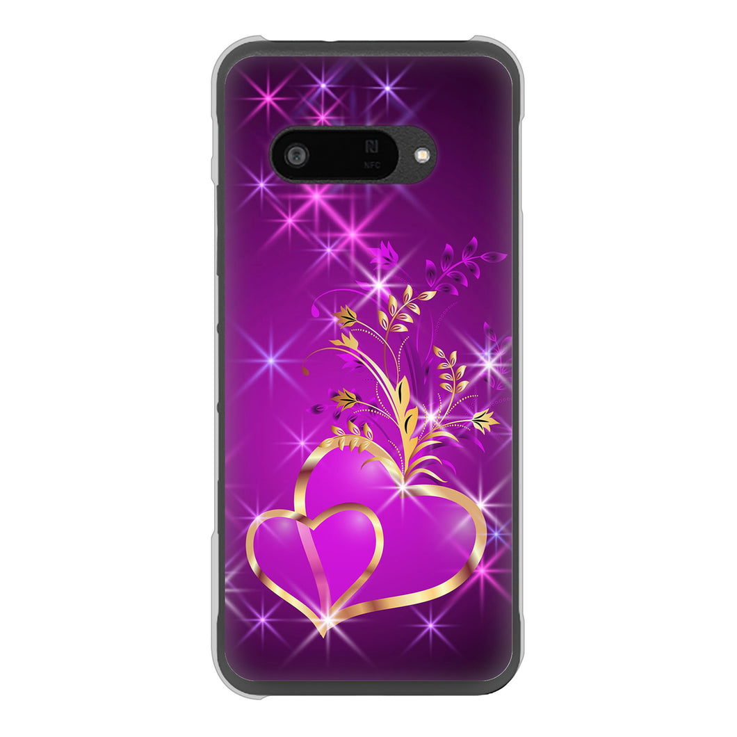 DIGNO SX4 高画質仕上げ 背面印刷 ハードケースきらめきハート