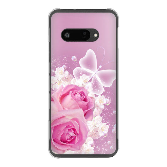 DIGNO SX4 高画質仕上げ 背面印刷 ハードケースロマンチックなバラ