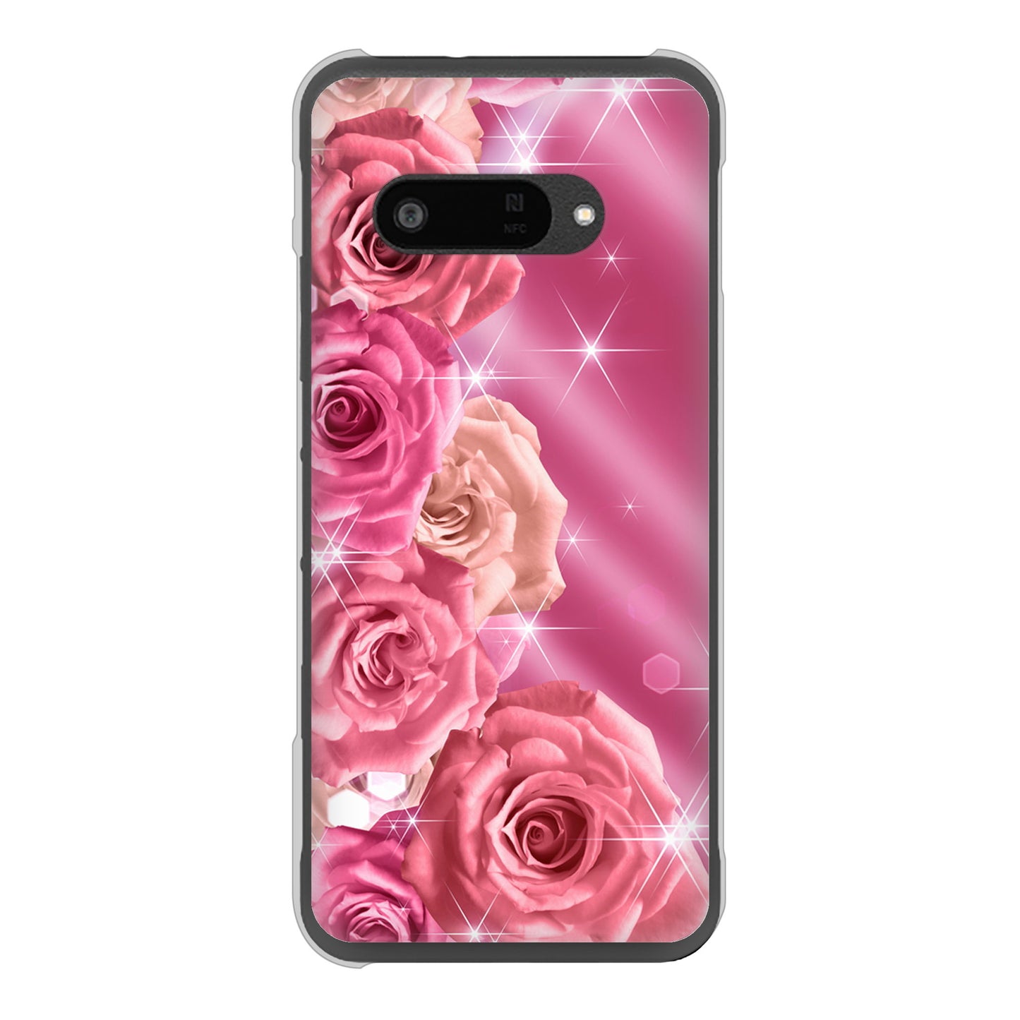 DIGNO SX4 高画質仕上げ 背面印刷 ハードケース 【1182 ピンクの薔薇に誘われて】