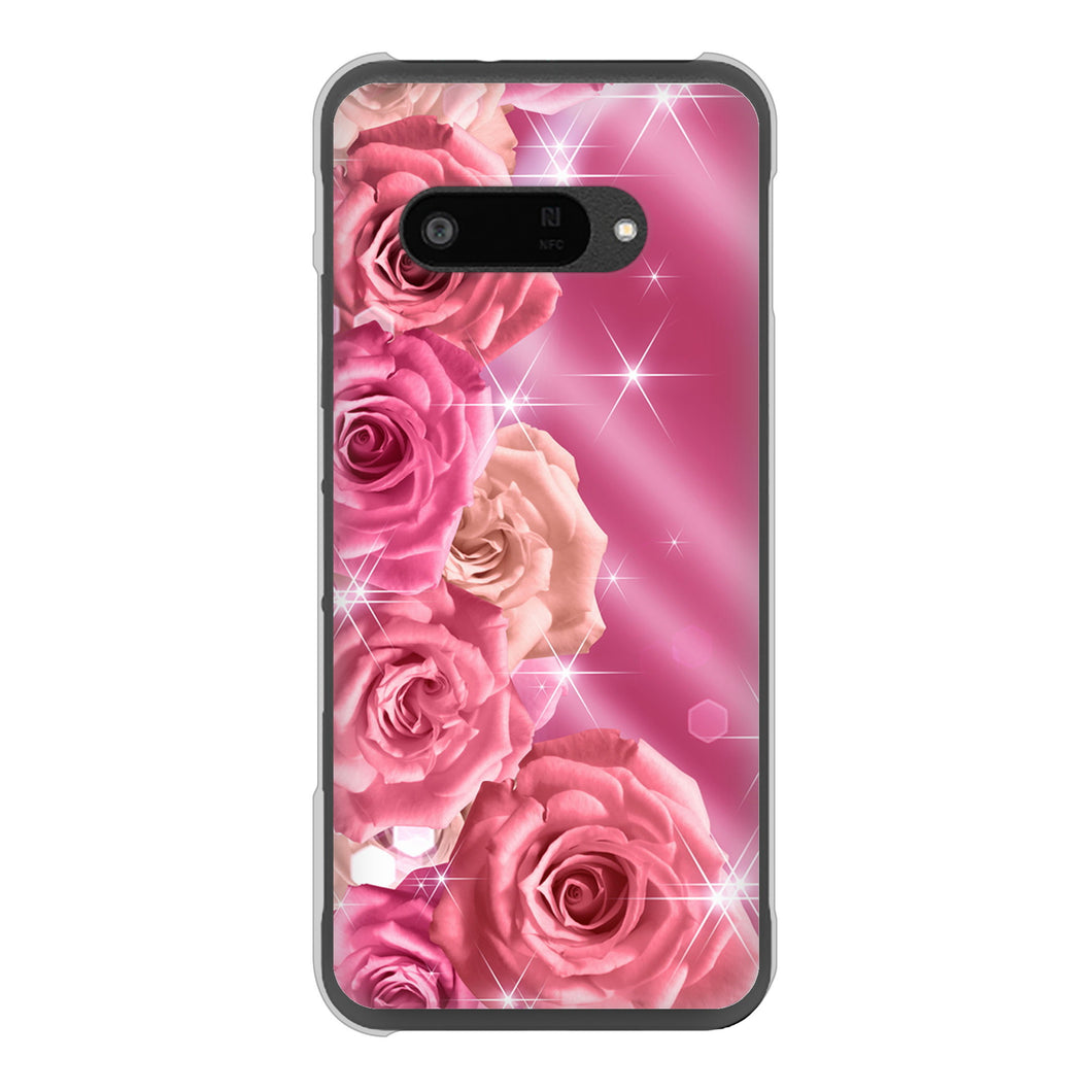DIGNO SX4 高画質仕上げ 背面印刷 ハードケース 【1182 ピンクの薔薇に誘われて】