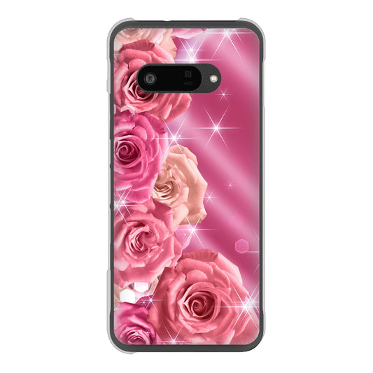 DIGNO SX4 高画質仕上げ 背面印刷 ハードケース 【1182 ピンクの薔薇に誘われて】