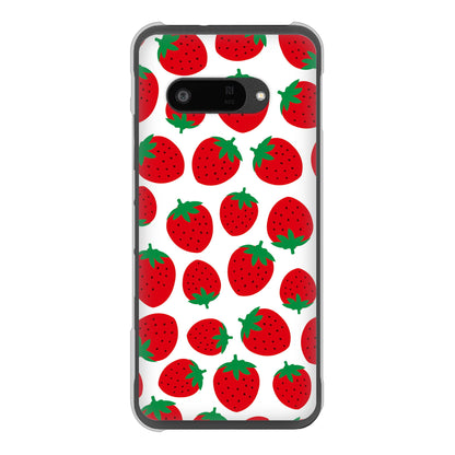 DIGNO SX4 高画質仕上げ 背面印刷 ハードケース小さいイチゴ模様