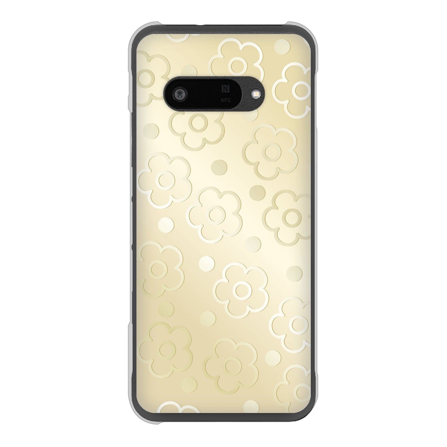 DIGNO SX4 高画質仕上げ 背面印刷 ハードケースエンボス風デイジーシンプル