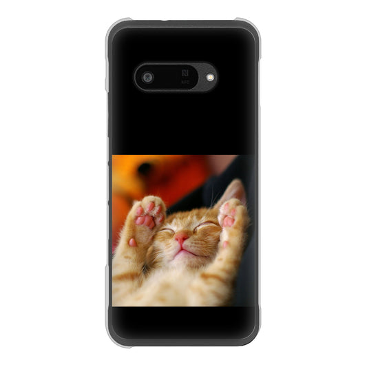 DIGNO SX4 高画質仕上げ 背面印刷 ハードケース 【VA804 爆睡するネコ】