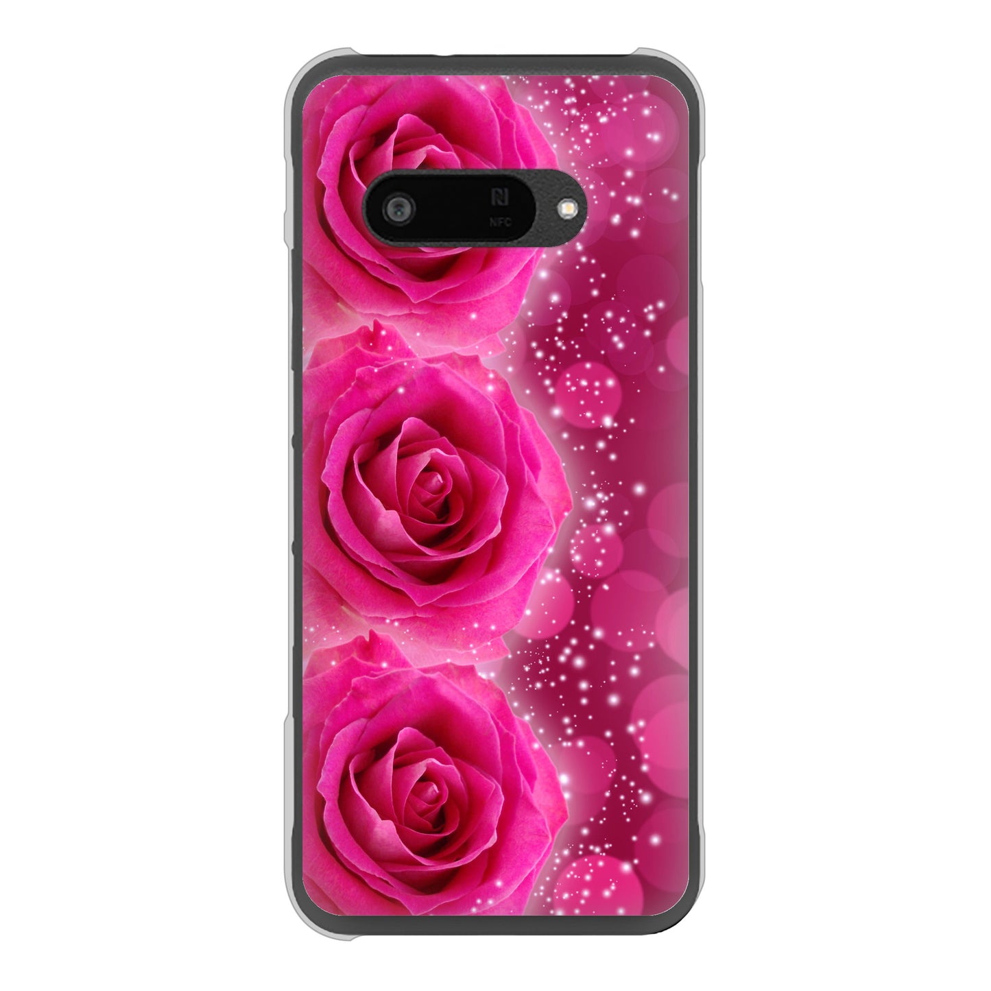 DIGNO SX4 高画質仕上げ 背面印刷 ハードケース 【VA815 3連のバラ】