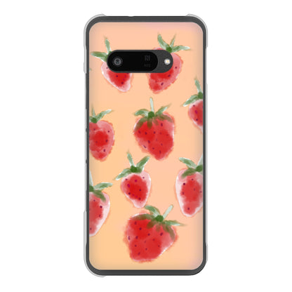 DIGNO SX4 高画質仕上げ 背面印刷 ハードケースイチゴ 水彩