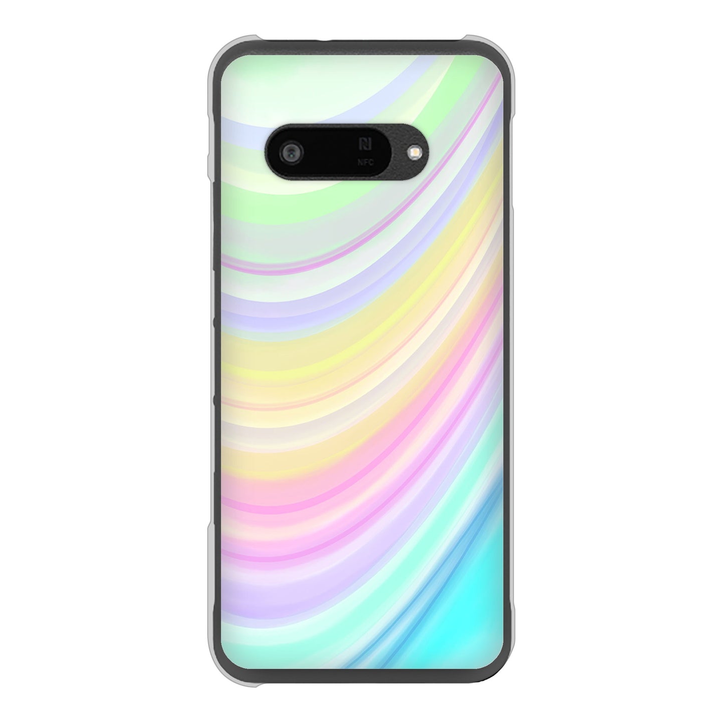 DIGNO SX4 高画質仕上げ 背面印刷 ハードケースレインボー