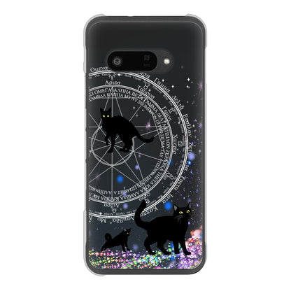 DIGNO SX4 高画質仕上げ 背面印刷 ハードケース魔法陣猫