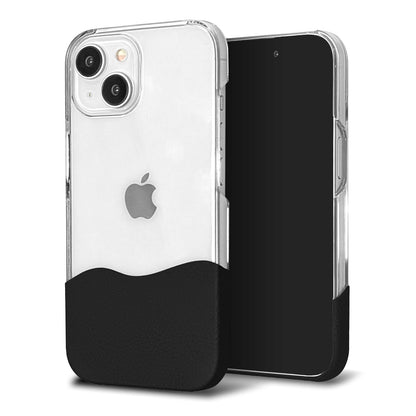 iPhone16 ちょいまる シュリンク姫路レザー 透明クリアケース スマホショルダー