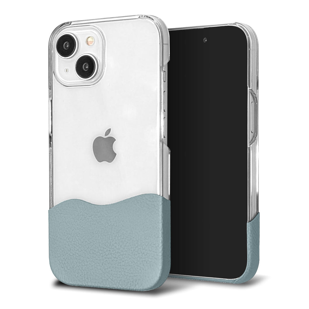 iPhone6s PLUS ちょいまる シュリンク姫路レザー 透明クリアケース スマホショルダー
