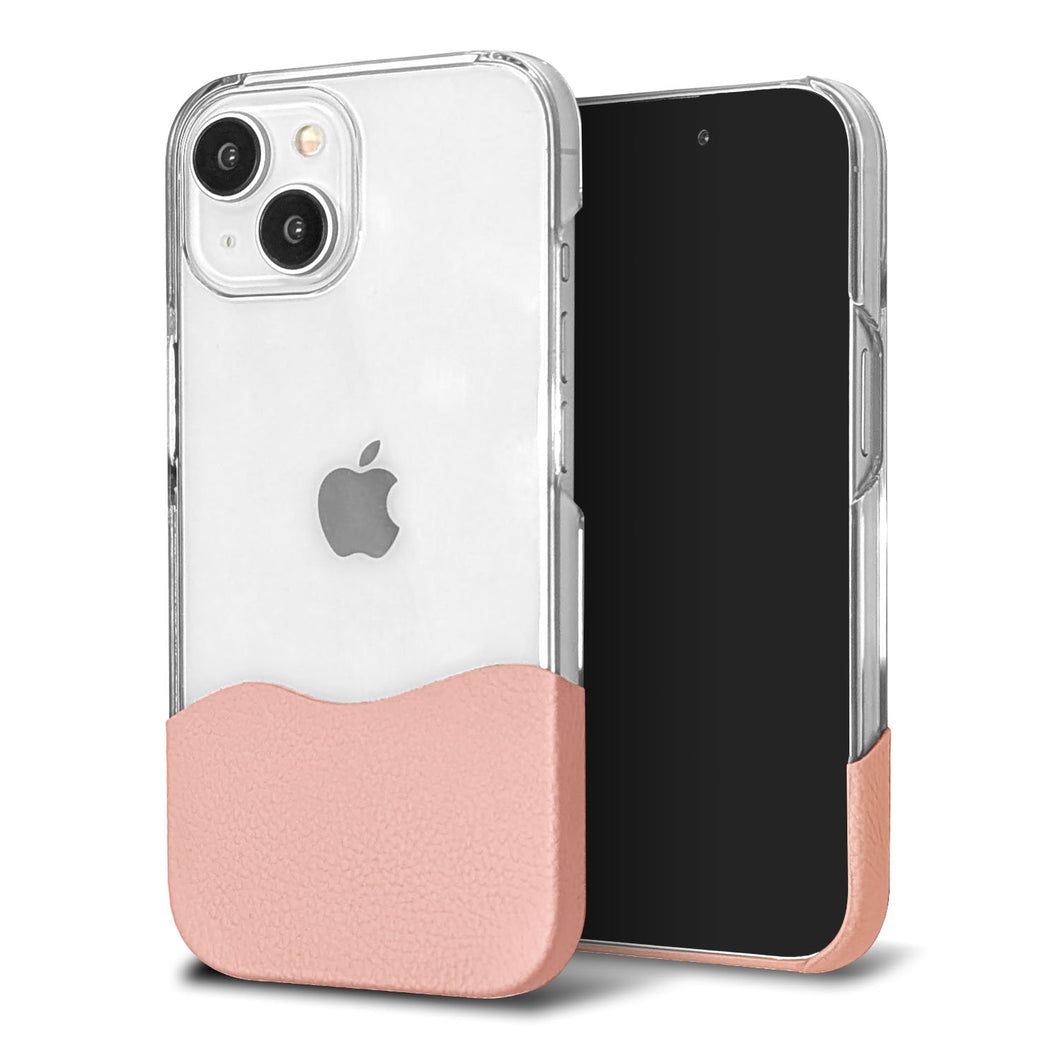 BASIO active3 KYG04 au ちょいまる シュリンク姫路レザー 透明クリアケース スマホショルダー