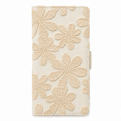 Galaxy A54 5G SC-53D docomo ラテフラワー 刺繍 サイドマグネット スマホケース 手帳型