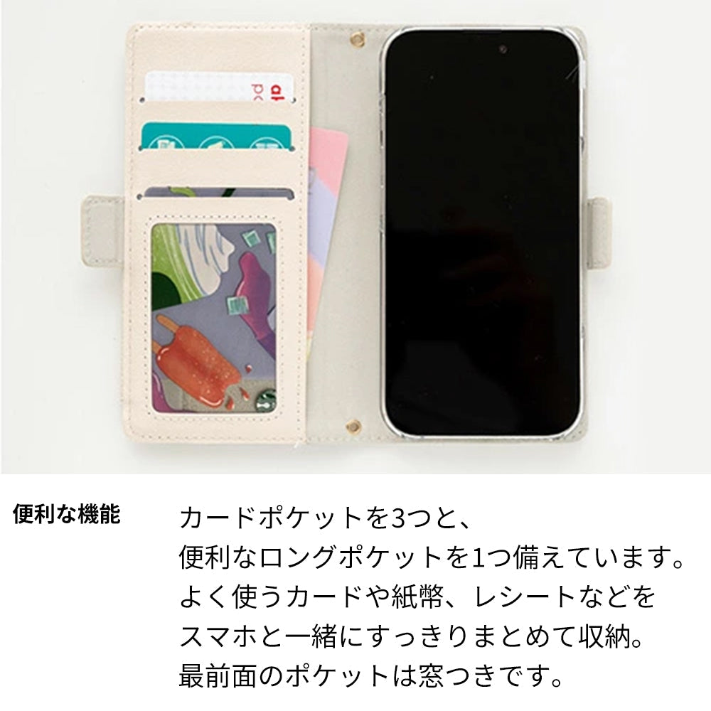 OPPO Reno3 5G SoftBank クイックカードポケット付き ねこフラップ -クラシック- スマホケース手帳型