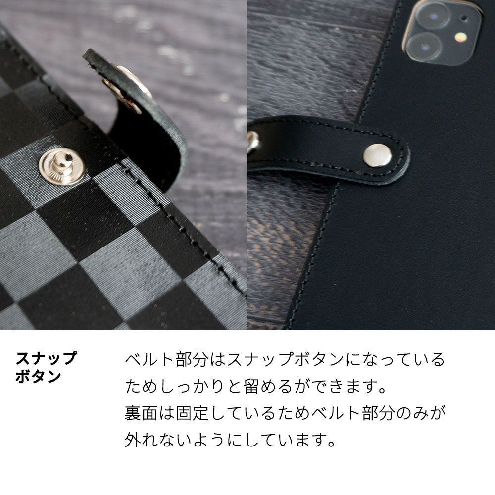 Galaxy S24 Ultra SCG26 au かくれ市松模様 イタリアンレザー 手帳型ケース 耐衝撃