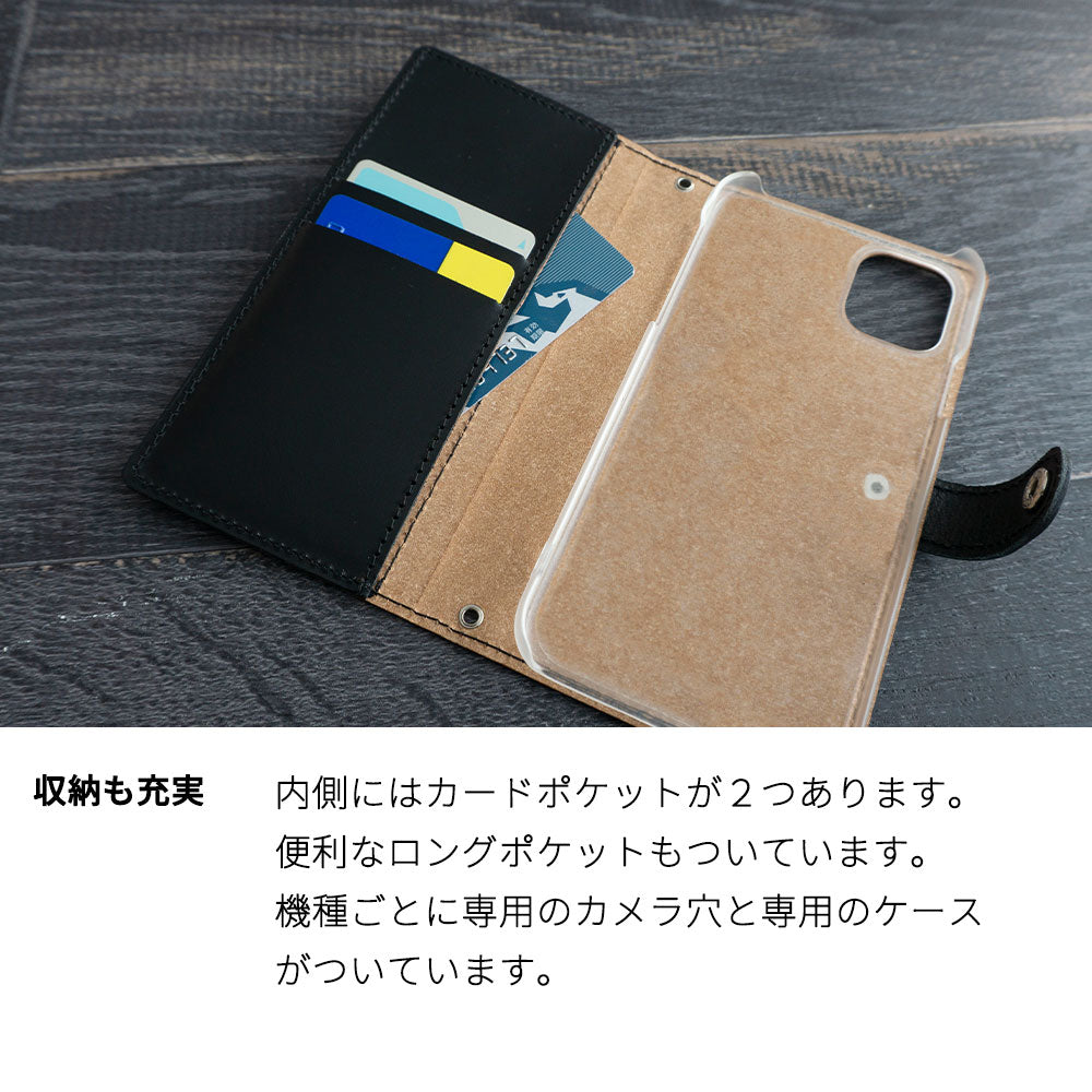 Xperia XZs SOV35 au かくれ市松模様 イタリアンレザー 手帳型ケース 耐衝撃