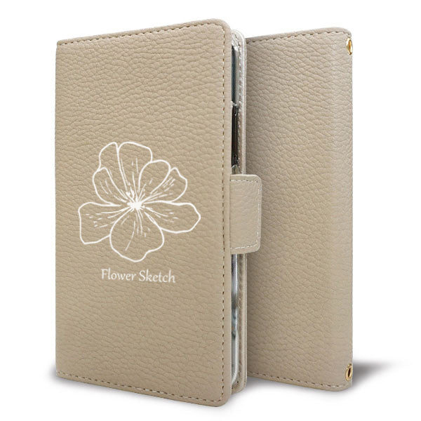 arrows Be F-05J docomo ワンポイントくすみカラー 手帳型 ミラー スタンド機能付 耐衝撃