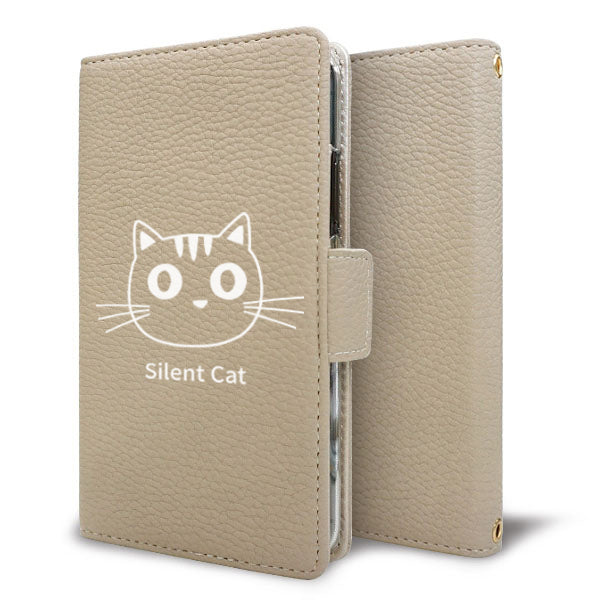 DIGNO J 704KC SoftBank ワンポイントくすみカラー 手帳型 ミラー スタンド機能付 耐衝撃