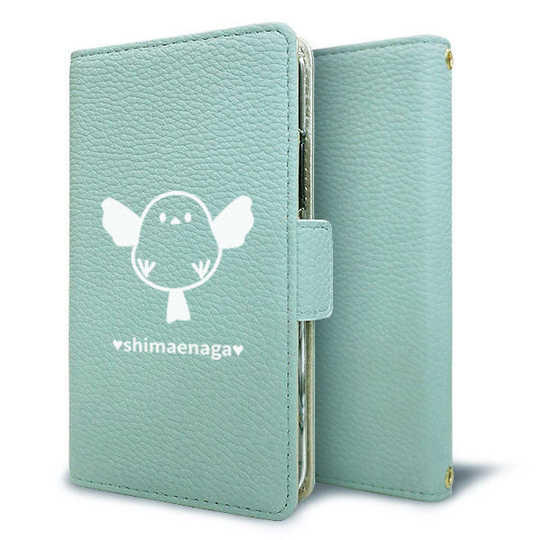 Disney Mobile DM-01J ワンポイントくすみカラー 手帳型 ミラー スタンド機能付 耐衝撃