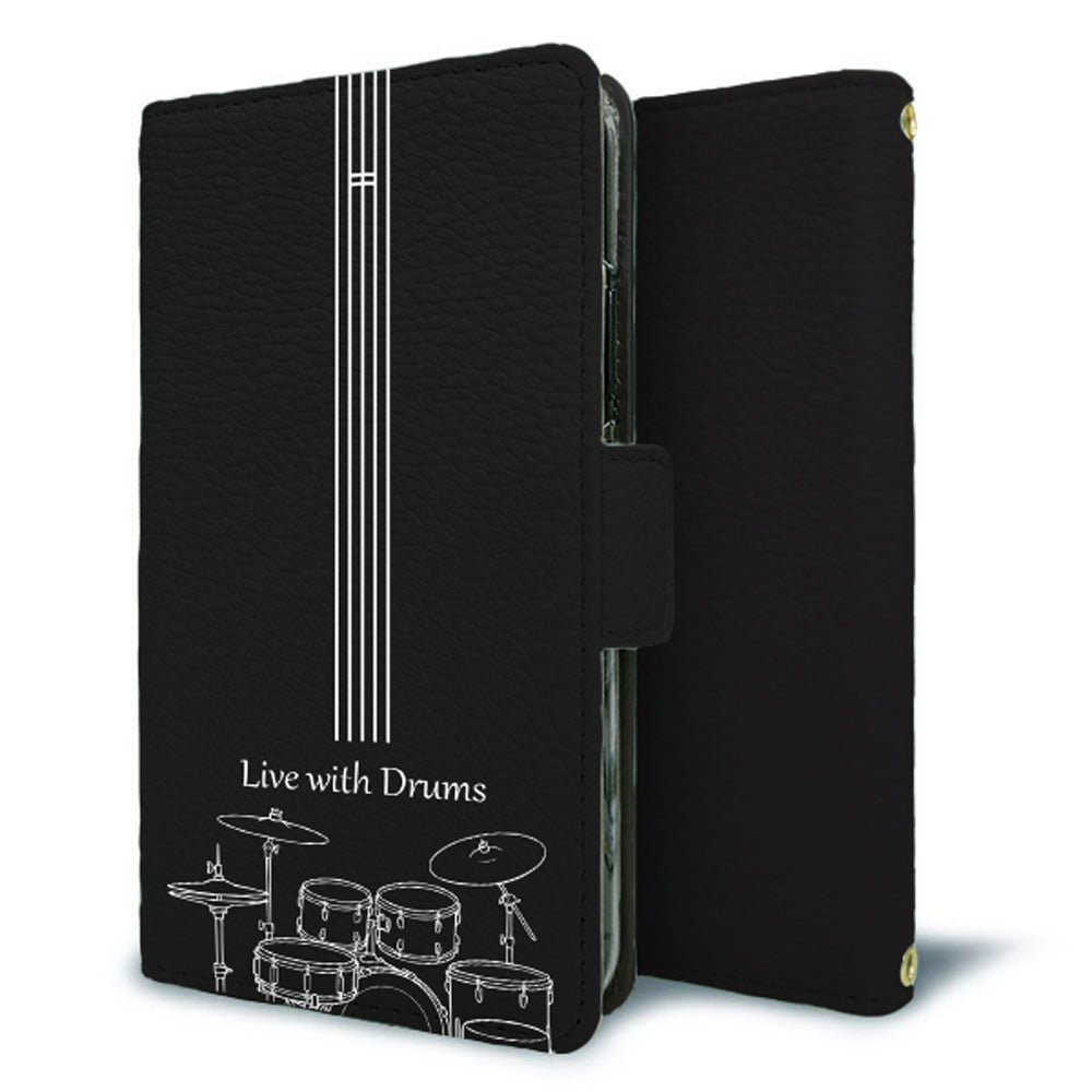 arrows We A101FC 私の楽器 手帳型 ミラー スタンド機能付 耐衝撃