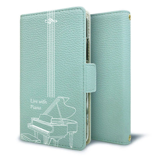 Galaxy S23 Ultra SCG20 au 私の楽器 手帳型 ミラー スタンド機能付 耐衝撃