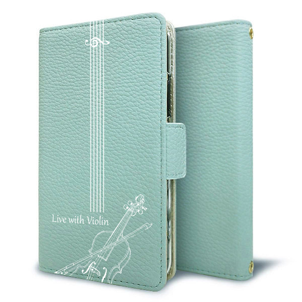 HUAWEI P30 lite Marie-L22J 私の楽器 手帳型 ミラー スタンド機能付 耐衝撃