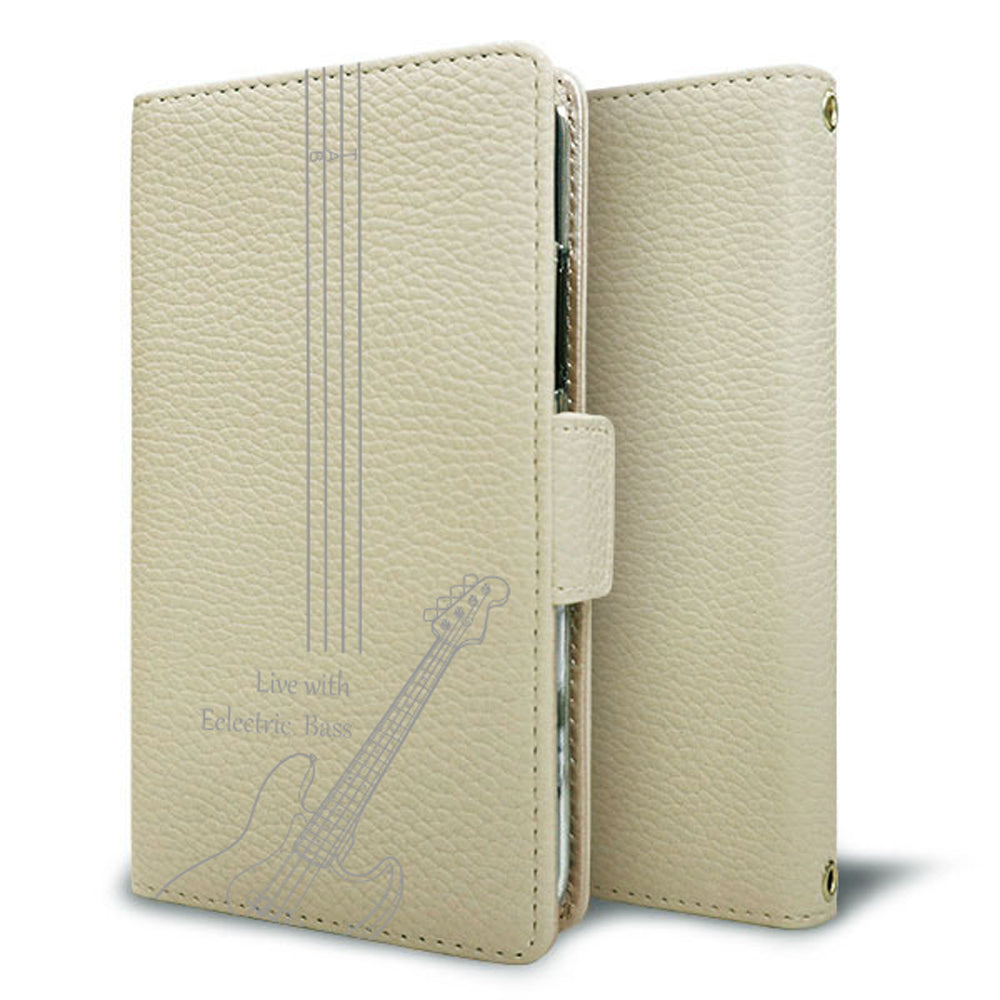 BASIO3 au KYV43 私の楽器 手帳型 ミラー スタンド機能付 耐衝撃