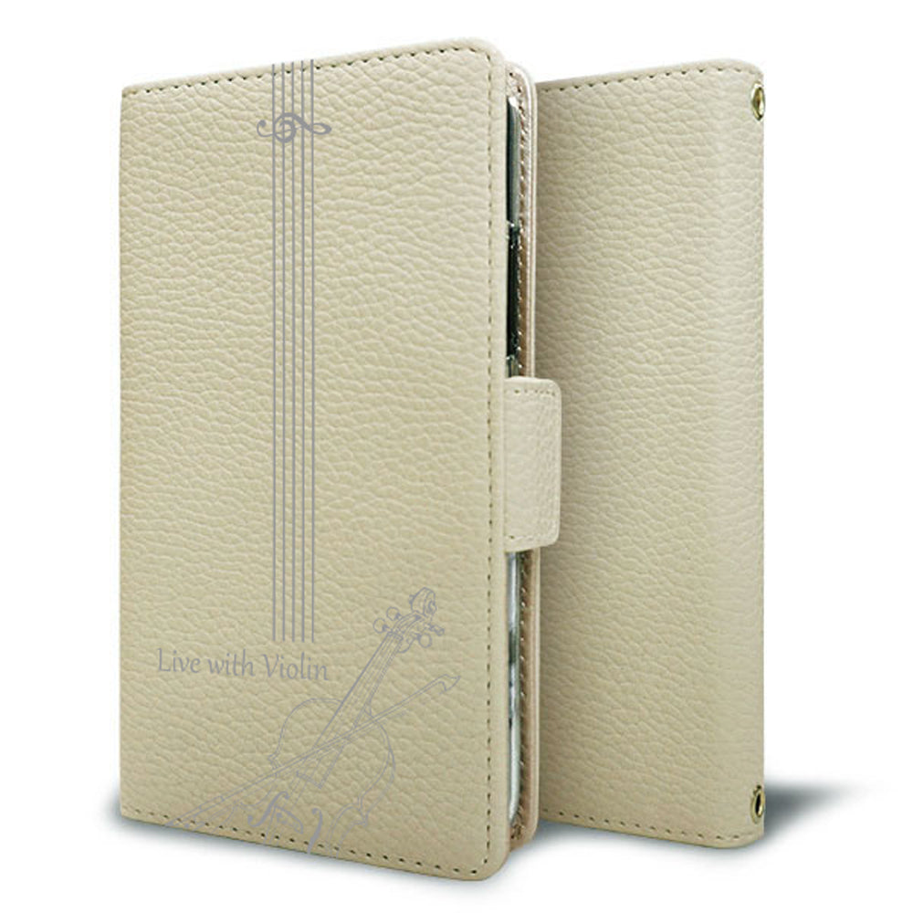 DIGNO BX2 A101KC SoftBank 私の楽器 手帳型 ミラー スタンド機能付 耐衝撃